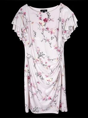 Lauren Ralph Lauren Floral Ruched Dress Romantic